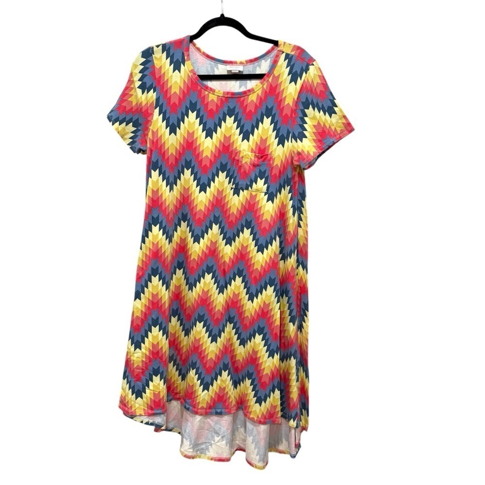 Lularoe printed hi low dress medium